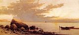 Alfred Thompson Bricher Canvas Paintings - Sunset